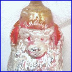 Radio Monkey Antique German Glass Christmas Ornament
