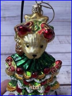 Radko 2000 MUFFY LITTLE FIR TREE 01-NAB-08 Vander Bear Glass Ornament 6