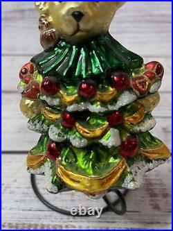 Radko 2000 MUFFY LITTLE FIR TREE 01-NAB-08 Vander Bear Glass Ornament 6