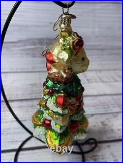 Radko 2000 MUFFY LITTLE FIR TREE 01-NAB-08 Vander Bear Glass Ornament 6