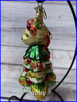 Radko 2000 MUFFY LITTLE FIR TREE 01-NAB-08 Vander Bear Glass Ornament 6