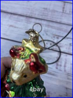 Radko 2000 MUFFY LITTLE FIR TREE 01-NAB-08 Vander Bear Glass Ornament 6