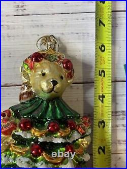 Radko 2000 MUFFY LITTLE FIR TREE 01-NAB-08 Vander Bear Glass Ornament 6