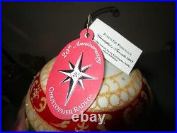 Radko FLEUR DE PROVINCE Large Ball Christmas Ornament New NWT 1011683 + Box