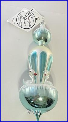 Radko Heartfully Yours Christmas Winter Splash-A Light Blue New Tags Box #23/90