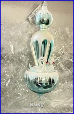 Radko Heartfully Yours Christmas Winter Splash-A Light Blue New Tags Box #23/90