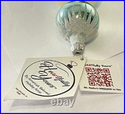 Radko Heartfully Yours Christmas Winter Splash-A Light Blue New Tags Box #23/90