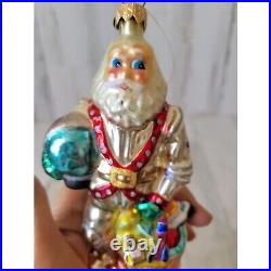 Radko Santa astronaut toys ornament glass vintage