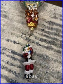 Radko Two-Piece Hang On'Til Christmas Santa Hot Air Balloon Christmas Ornament