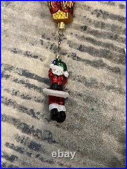 Radko Two-Piece Hang On'Til Christmas Santa Hot Air Balloon Christmas Ornament