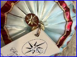 Radko Two-Piece Hang On'Til Christmas Santa Hot Air Balloon Christmas Ornament