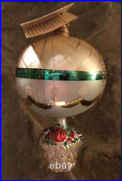 Rare 1991 Christopher Radko Fruit in Balloon Blown Glass Christmas Ornament Tag
