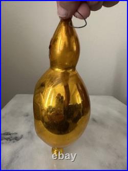 Rare 7 West Germany Glass Finial Indent Ornament Santa Helicopter Mica Cloud