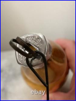 Rare 7 West Germany Glass Finial Indent Ornament Santa Helicopter Mica Cloud