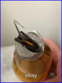Rare 7 West Germany Glass Finial Indent Ornament Santa Helicopter Mica Cloud