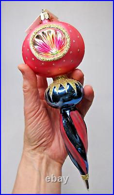 Rare 92' Christopher Radko Royal Scepter Blown Glass Christmas Ornament Signed