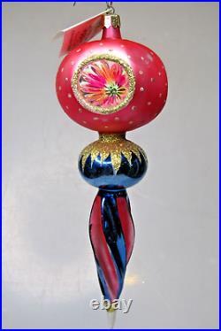 Rare 92' Christopher Radko Royal Scepter Blown Glass Christmas Ornament Signed