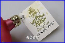 Rare 92' Christopher Radko Royal Scepter Blown Glass Christmas Ornament Signed