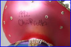 Rare 92' Christopher Radko Royal Scepter Blown Glass Christmas Ornament Signed