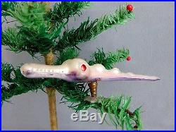 Rare Antique German Lauscha Glass Christmas Tree Ornament Crocodile 1910s-1920s