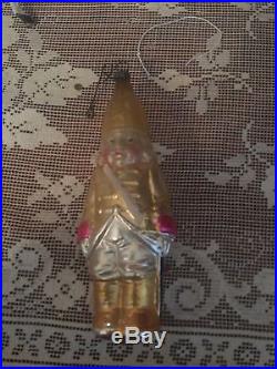 Rare Antique Revolutionary Soldier Boy Glass Christmas Ornament. Figural. German