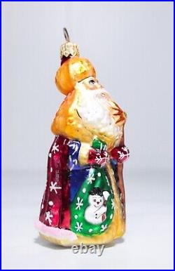Rare CHRISTOPHER RADKO St. Petersburg Santa Blown Glass Christmas Ornament