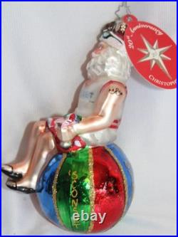 Rare Christopher Radko Santa Claus Summer Breeze Nantucket Christmas Ornament Rare Christopher Radko Santa Claus Summer Breeze Nantucket Christmas Ornament