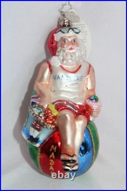 Rare Christopher Radko Santa Claus Summer Breeze Nantucket Christmas Ornament Rare Christopher Radko Santa Claus Summer Breeze Nantucket Christmas Ornament