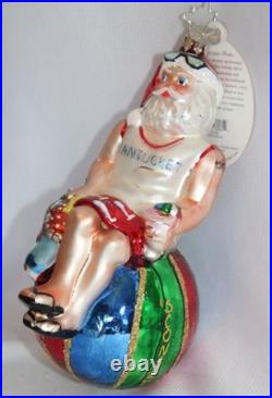 Rare Christopher Radko Santa Claus Summer Breeze Nantucket Christmas Ornament Rare Christopher Radko Santa Claus Summer Breeze Nantucket Christmas Ornament