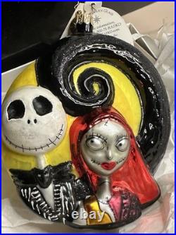 Rare DISNEY Christopher Radko JACK & SALLY Nightmare Before Christmas Ornament Rare DISNEY Christopher Radko JACK & SALLY Nightmare Before Christmas Ornament