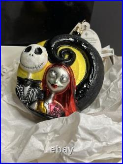 Rare DISNEY Christopher Radko JACK & SALLY Nightmare Before Christmas Ornament Rare DISNEY Christopher Radko JACK & SALLY Nightmare Before Christmas Ornament