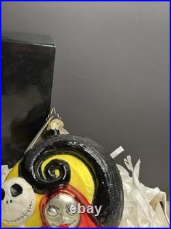 Rare DISNEY Christopher Radko JACK & SALLY Nightmare Before Christmas Ornament Rare DISNEY Christopher Radko JACK & SALLY Nightmare Before Christmas Ornament