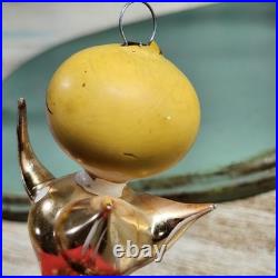 Rare De Carlini Glass Angel Mid Century Atomic Gold FLAWS