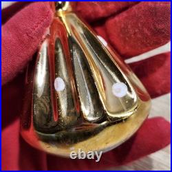 Rare De Carlini Glass Angel Mid Century Atomic Gold FLAWS