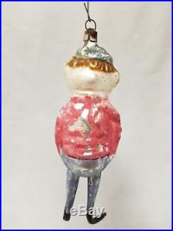 Rare German 1890's Palmer Cox Brownie With Annealed Legs Christmas Ornament