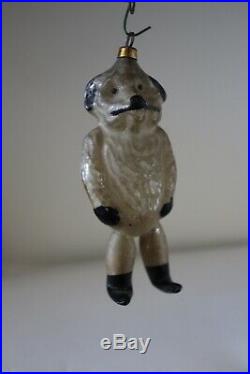 Rare German 1900's Bear with Annealed Legs Christmas Ornament