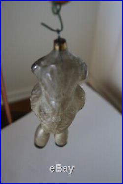 Rare German 1900's Bear with Annealed Legs Christmas Ornament