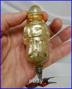 Rare Keystone Cop Christmas Glass Ornament on Spring Clip 81950