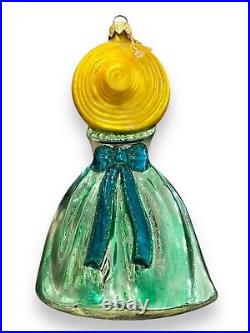 Rare Kurt Adler Gone With The Wind Polonaise Blown Glass Christmas Ornament FLAW