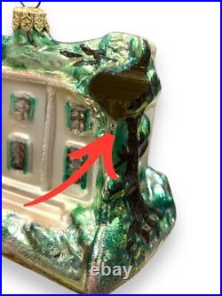 Rare Kurt Adler Gone With The Wind Polonaise Blown Glass Christmas Ornament FLAW