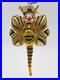 Rare-Larry-Fraga-Bumble-Bee-Buzz-Blown-Glass-Christmas-Ornament-5923B-Retired-01-pgj