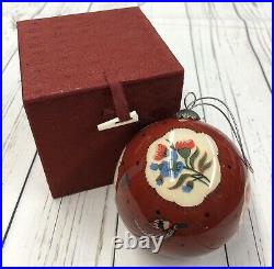 Rare Pierre Deux Avignonet French Country Red Christmas Tree Ornament in Box