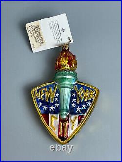 Rare Signed Radko New York City's Bravest Christmas Ornament NYFD NYPD