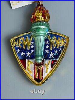 Rare Signed Radko New York City's Bravest Christmas Ornament NYFD NYPD