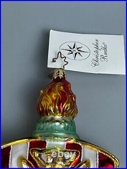 Rare Signed Radko New York City's Bravest Christmas Ornament NYFD NYPD