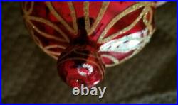 Rare Vintage Christopher Radko Sumptuous Santa Claus Globe Christmas Ornament