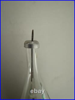 Rare Vintage De Carlini Alien Spaceship Christmas Italian Blown Glass Ornament