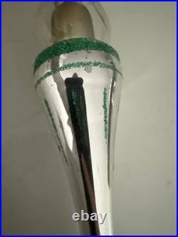 Rare Vintage De Carlini Alien Spaceship Christmas Italian Blown Glass Ornament