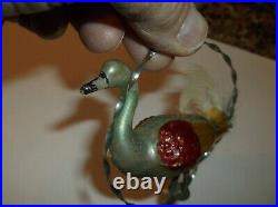 Rare Vintage German Blown Glass Bird Christmas Ornament Goose Antique Birds Look