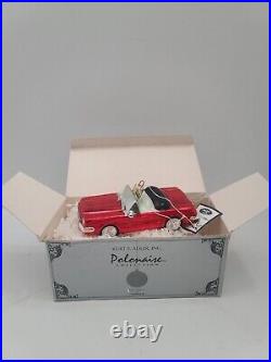 RareKurt S. Adler 1964 1/2 Ford Mustang Red Polonaise Glass Christmas Ornament